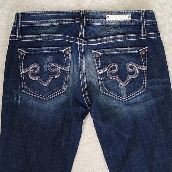 Bedrock for Express Jeans size 0 Boot Distressed - Picture 5 of 16